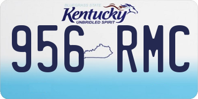 KY license plate 956RMC