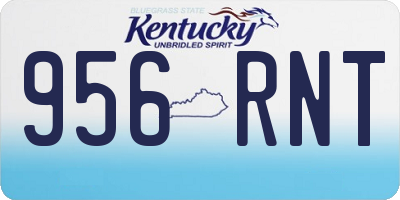 KY license plate 956RNT