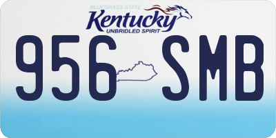 KY license plate 956SMB