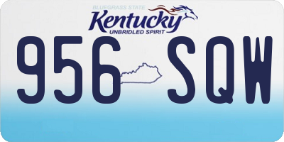 KY license plate 956SQW
