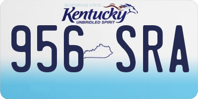 KY license plate 956SRA