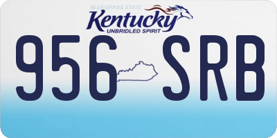 KY license plate 956SRB