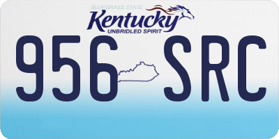 KY license plate 956SRC