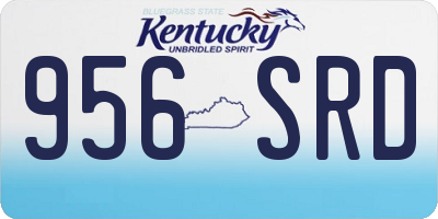 KY license plate 956SRD