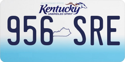 KY license plate 956SRE