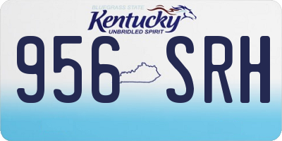KY license plate 956SRH