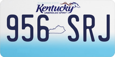 KY license plate 956SRJ