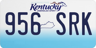 KY license plate 956SRK