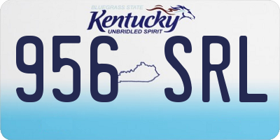 KY license plate 956SRL