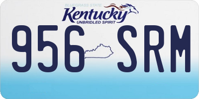 KY license plate 956SRM