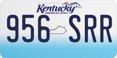 KY license plate 956SRR