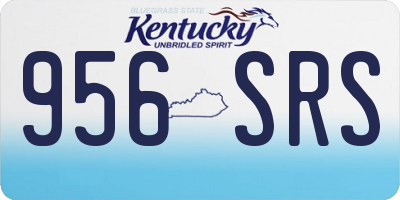 KY license plate 956SRS
