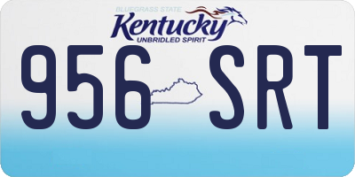 KY license plate 956SRT