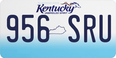 KY license plate 956SRU