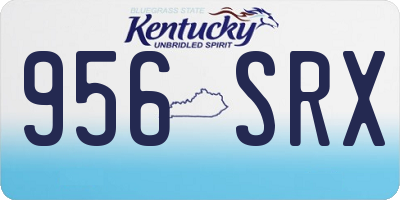 KY license plate 956SRX