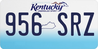 KY license plate 956SRZ