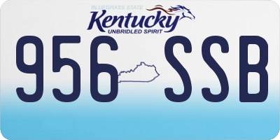 KY license plate 956SSB