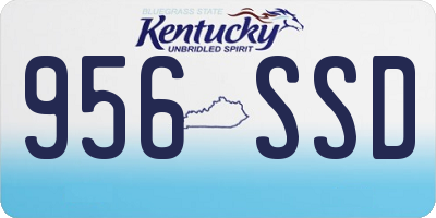 KY license plate 956SSD