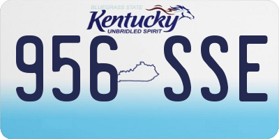 KY license plate 956SSE