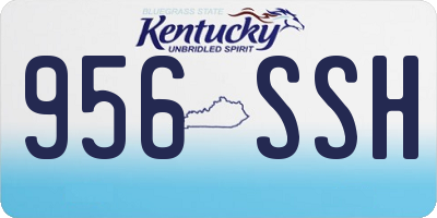 KY license plate 956SSH
