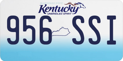 KY license plate 956SSI