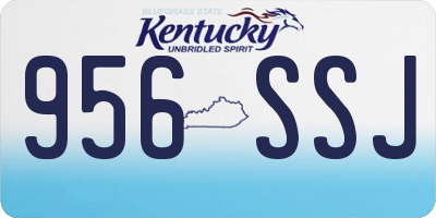 KY license plate 956SSJ