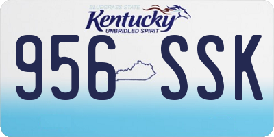 KY license plate 956SSK