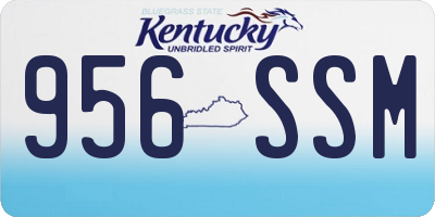 KY license plate 956SSM