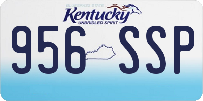 KY license plate 956SSP