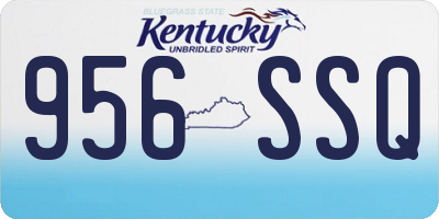 KY license plate 956SSQ