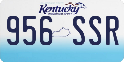 KY license plate 956SSR