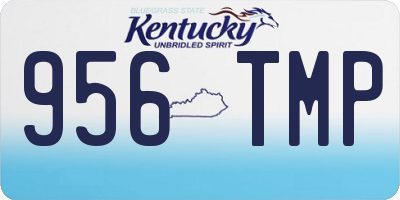 KY license plate 956TMP