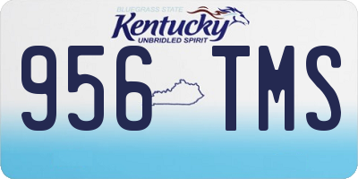KY license plate 956TMS