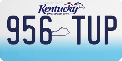 KY license plate 956TUP