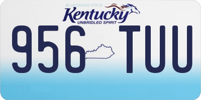 KY license plate 956TUU