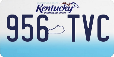 KY license plate 956TVC