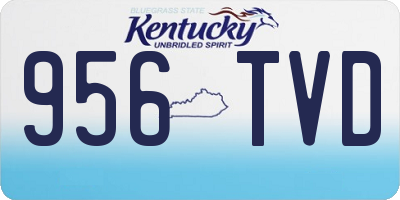 KY license plate 956TVD