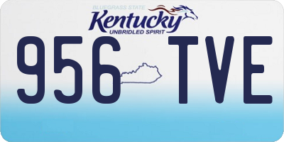 KY license plate 956TVE