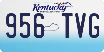 KY license plate 956TVG