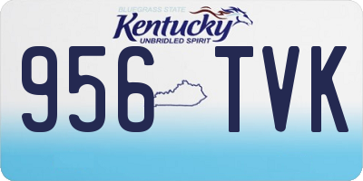 KY license plate 956TVK