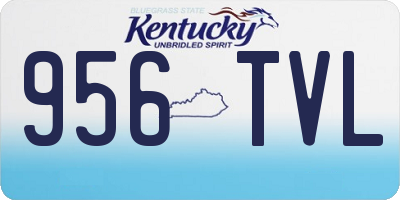 KY license plate 956TVL
