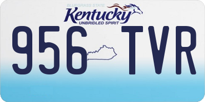 KY license plate 956TVR