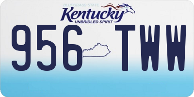 KY license plate 956TWW