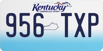 KY license plate 956TXP