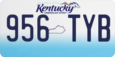 KY license plate 956TYB