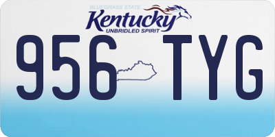 KY license plate 956TYG