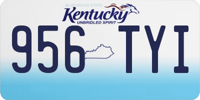 KY license plate 956TYI