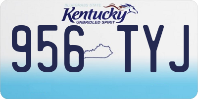KY license plate 956TYJ