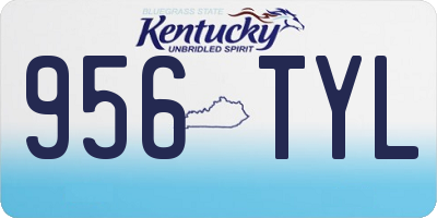 KY license plate 956TYL