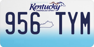 KY license plate 956TYM